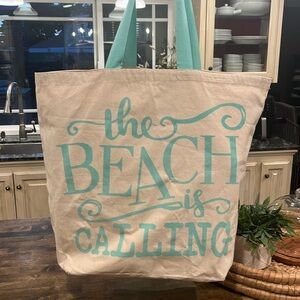 Large Canvas Beach Bag